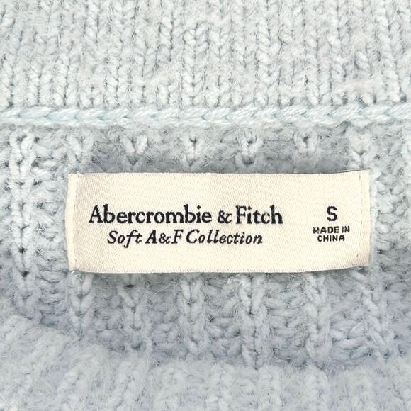 Abercrombie & Fitch Ribbed Crew Neck Sweater in Blue - Picture 4 of 5